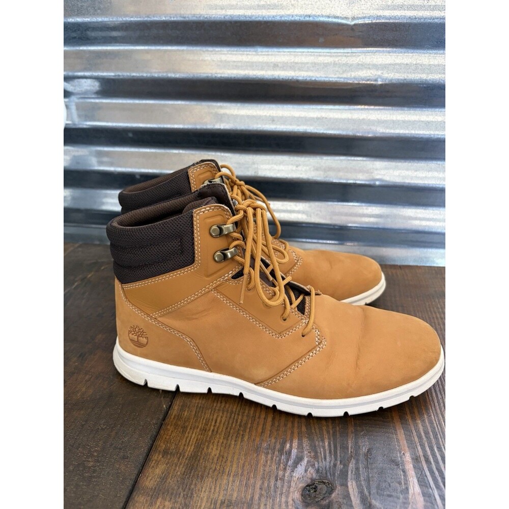 Timberland Men's Graydon Lightweight Mid Lace Up Wheat Sneaker Boot - Nubuck